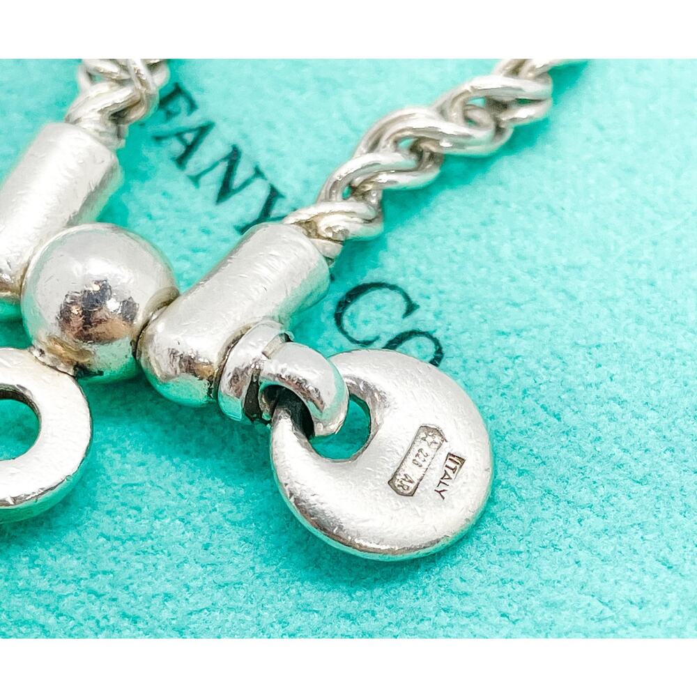 Tiffany & Co. Anchor Keychain Key Ring Sterling Silver Keyring - Picture 10 of 15